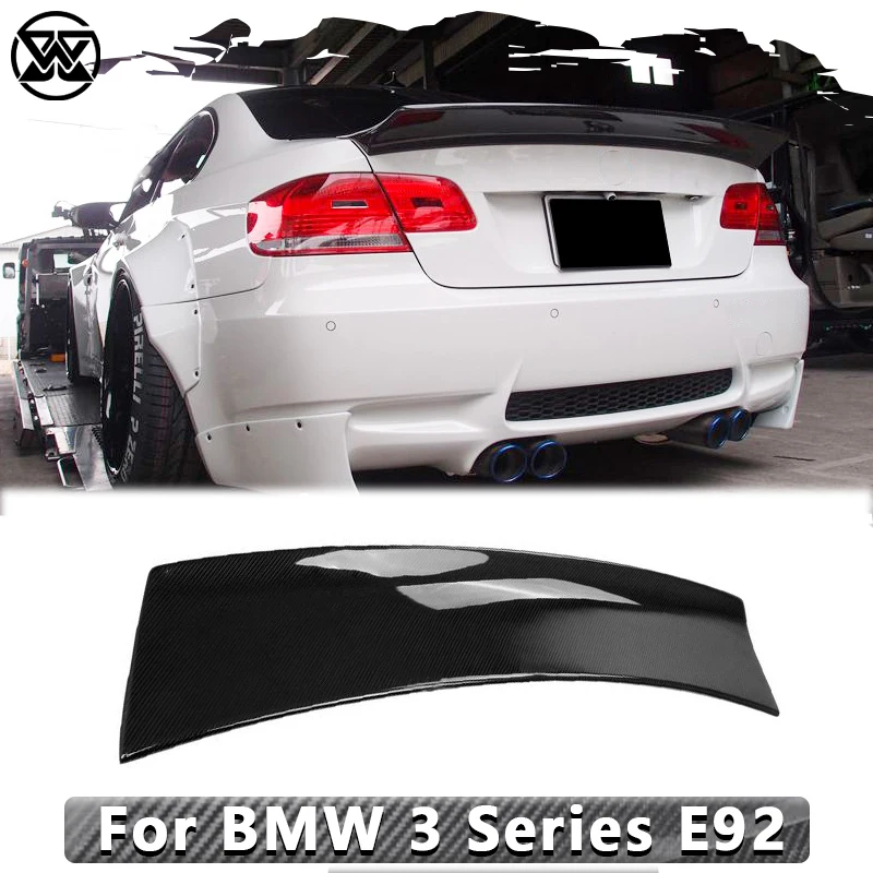 

Carbon Fiber Rear Trunk Spoiler Guide Wing Lip Rear Wing For BMW 3 Serie E92 330i 2004-2011 Car Tail Wing Upgrade
