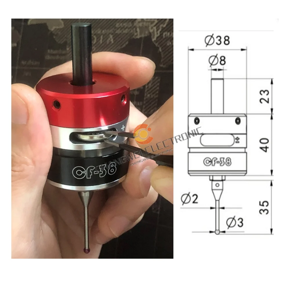 

Новинка, трехкоординатный точный зонтриггер для обнаружения кромок, фрезерный станок для станков с ЧПУ