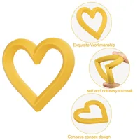 TYRY.HU 1PCS Silicone Teether Baby Toys Heart Shape Teether Rodent Gum Pain Relief Teething Toy Kids Sensory Educational 2