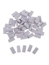  1/16 Simulation Porcelain Gray Brick Model .7x0.9cm for Diorama Scenery 
