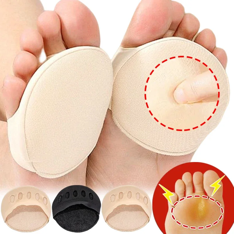 Description Picture 2 of item2/6pcs Five Toes Forefoot Pads for Women High Heels Half Insoles Foot Pain Care Absorbs Shock Socks Toe Pad Massaging Toe Pad