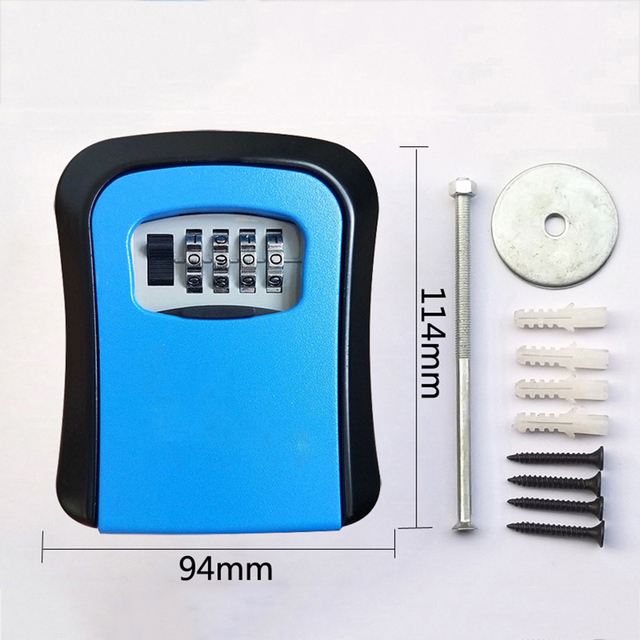 Lock Box Wall Mounted key Holder Organizer 4 Digit Combination Password Code Lock Home Security Key Safe Box caja fuerte