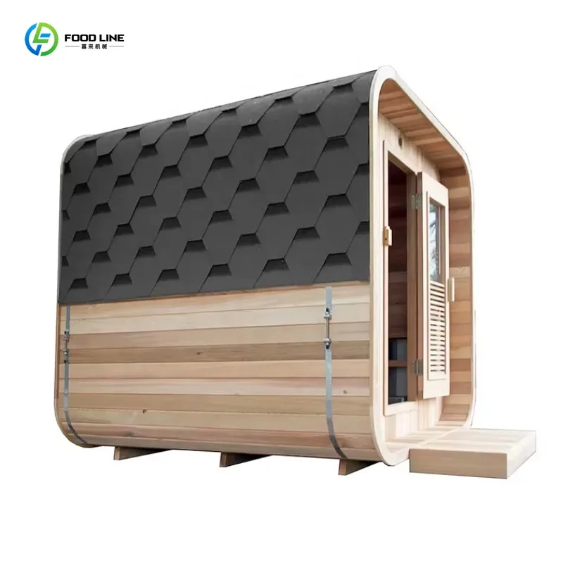 Traditional Canadian Barrel Outdoor Sauna 3