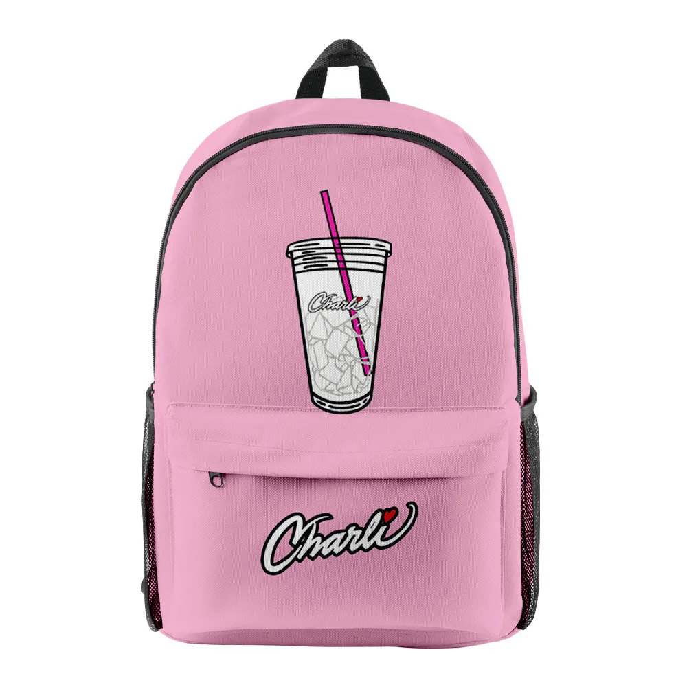 

Classic Novelty Charli DAmelio pupil Bookbag Notebook Backpacks 3D Print Oxford Waterproof Boys/Girls Casual Travel Backpacks