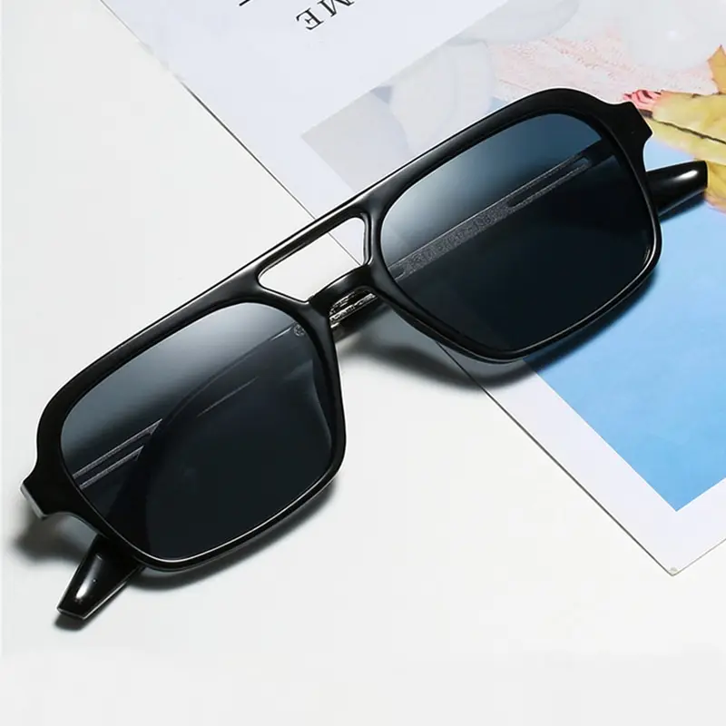 Vintage Twin Beam Aviator Style Colorful UV400 Sunglasses