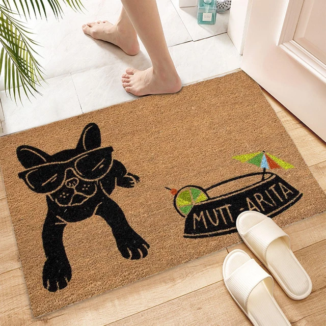 Puss And Dog Rectangular Door Mat Indoor Outdoor Anti-Slip Carpet Front  Door Welcome Mat, Outdoor Porch Puss/Dog Pet Door Mat - AliExpress