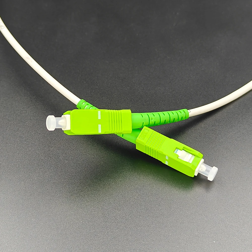 High-Performance Fiber Optic Indoor Cable - SC APC Single Mode, Low Loss Patch Cord