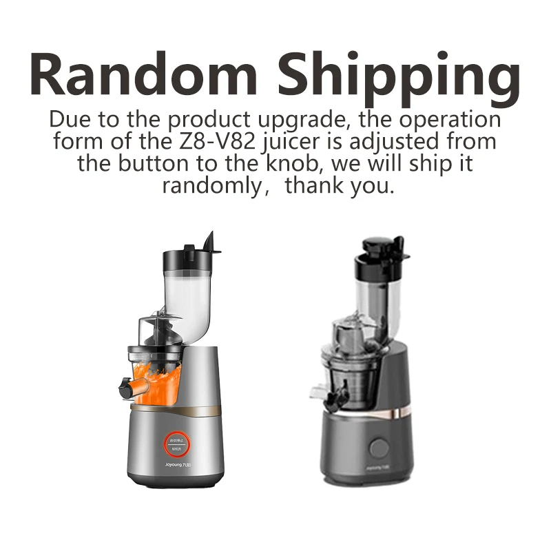 Joyoung Original Juice Machine Slow Juicer Household Filter-free Electric Juice Maker 50RPM Mute Juicer Z8-V82 6