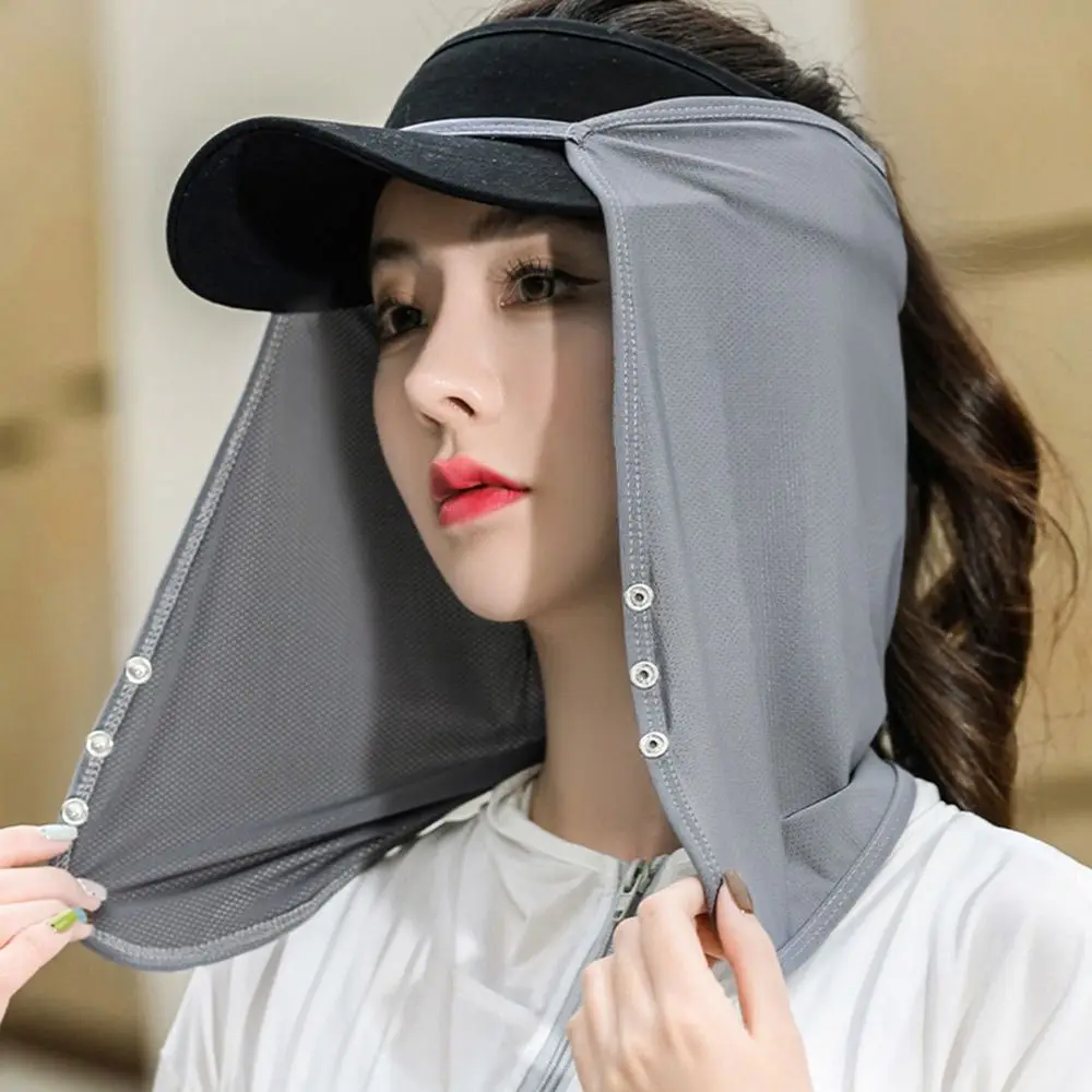 Ice Silk Sunscreen Face Mask for Men Women Neck Protection