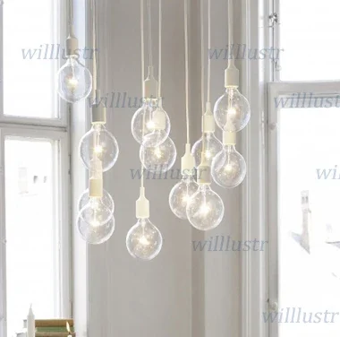 Description Picture 5 of itemColorful Silica Rainbow Pendant Lamp Suspension Light Decorative Multi Colors Restaurant Cafe Hotel Hanging Ceiling Chandelier