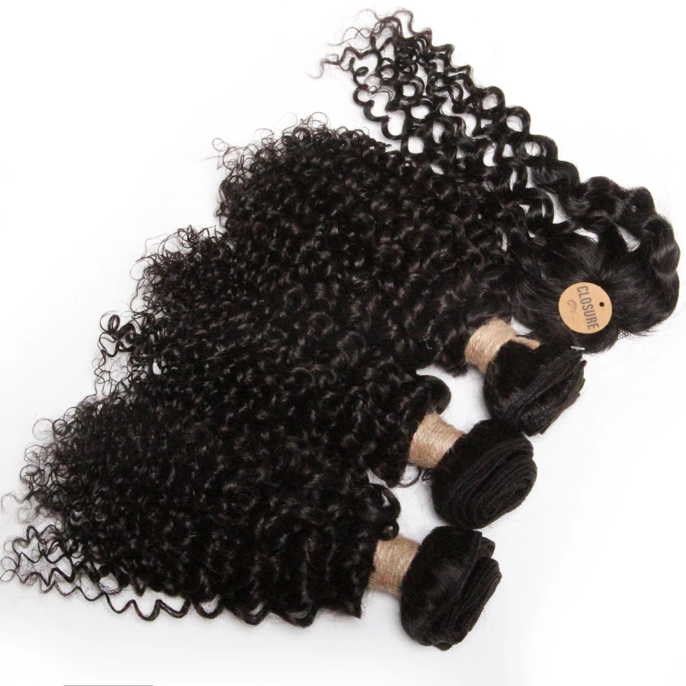 Ombre Human Hair Bundles With Closure 3 + 1 Curly Hair human hair extensions human hair bundles