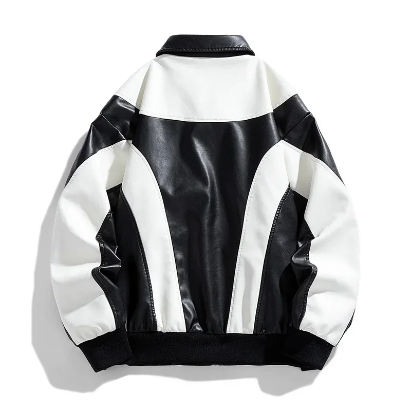 Leather Jackets Men Leather Jacket Autumn Winter PU Jacket Vintage Slim Biker Coats Mens Motocycle Jackets Coat Casual Street Wear Hip Hop Top