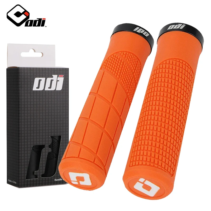 Poignées de guidon de vélo en caoutchouc, poignée verrouillable pour vtt, antichoc, antidérapante, couverture de poignée de vélo de montagne/route, accessoires de vélo