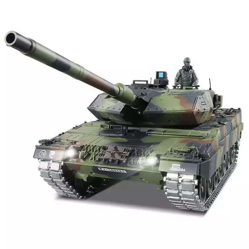 NEW Henglong 3889-1 Tank 1:16 German Leopard 2 A6 Heavy Remote Control Tank Smoke Toy Th17602 Rc Model Large Combat Vehicle 6