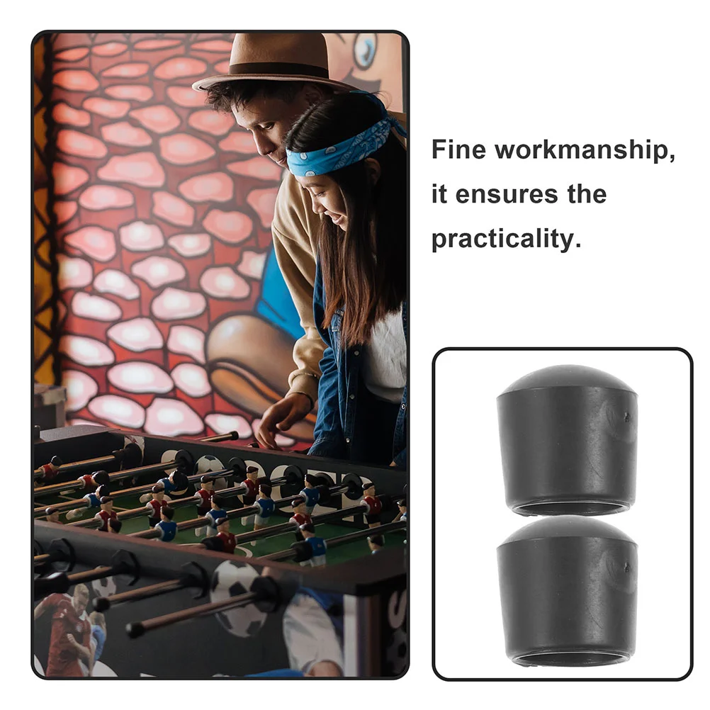 24 Pcs Foosball Table End Caps Replacement Parts Foosball Rod Cover Football Machine Plug Table Soccer Pole End Caps Gaming