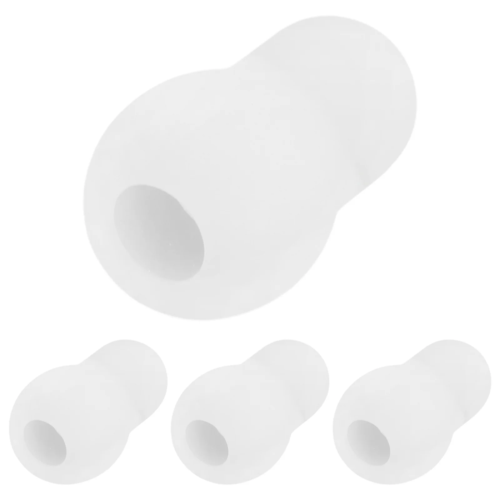 4 Pcs Black Stethoscope Accessories Earplugs Replacement Tips Silicone Earpieces Durable Cold Protection Stethoscope Health Care