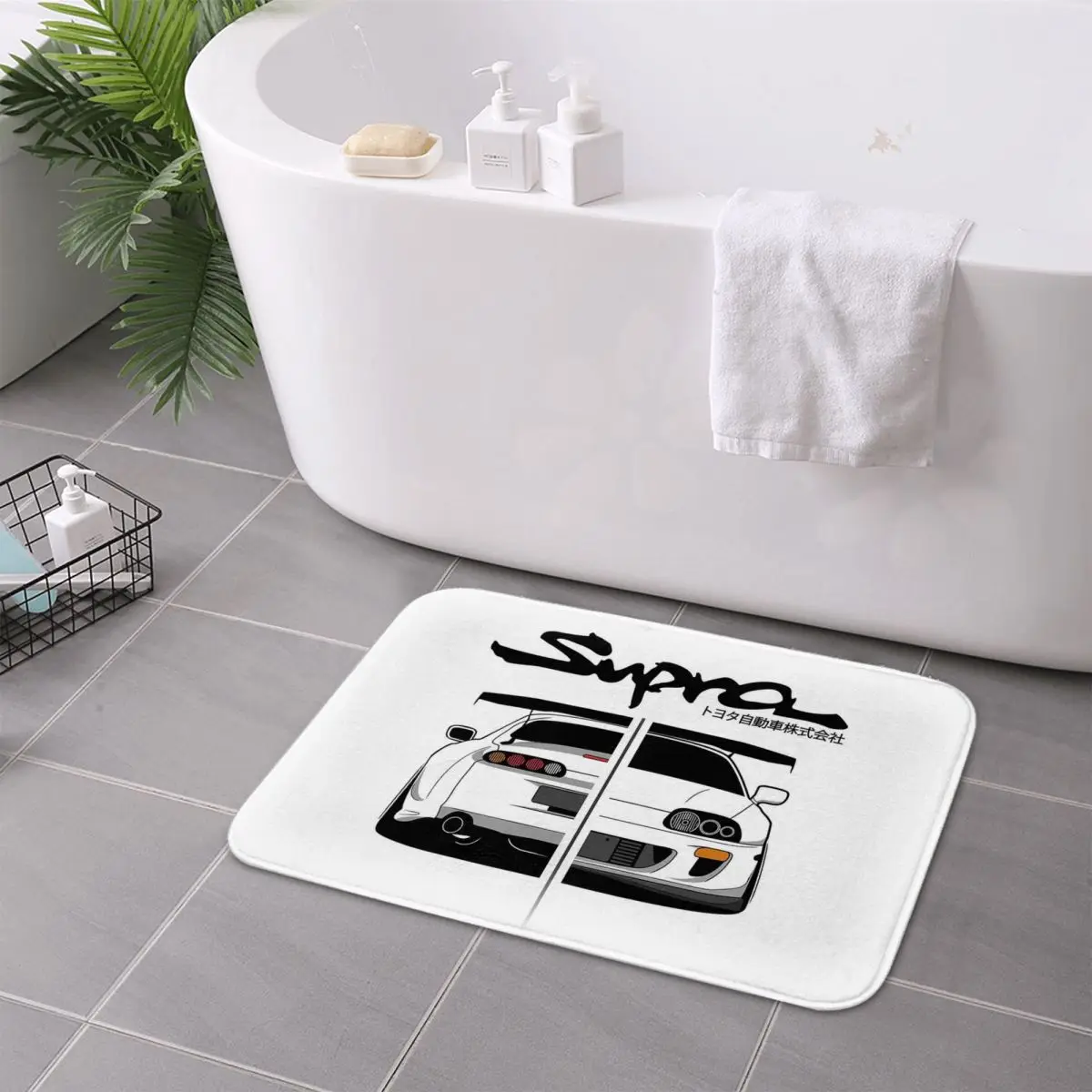 Toyota Supra MK IV-CarCorner Non-slip Doormat Floor Mat Absorbent Mat Carpet Rug for Kitchen Entrance Bedroom Footpad Mats
