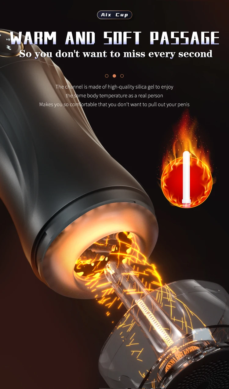 Electric Masturbation Cup For Men With Oral Suction And Vibration_voghion.com