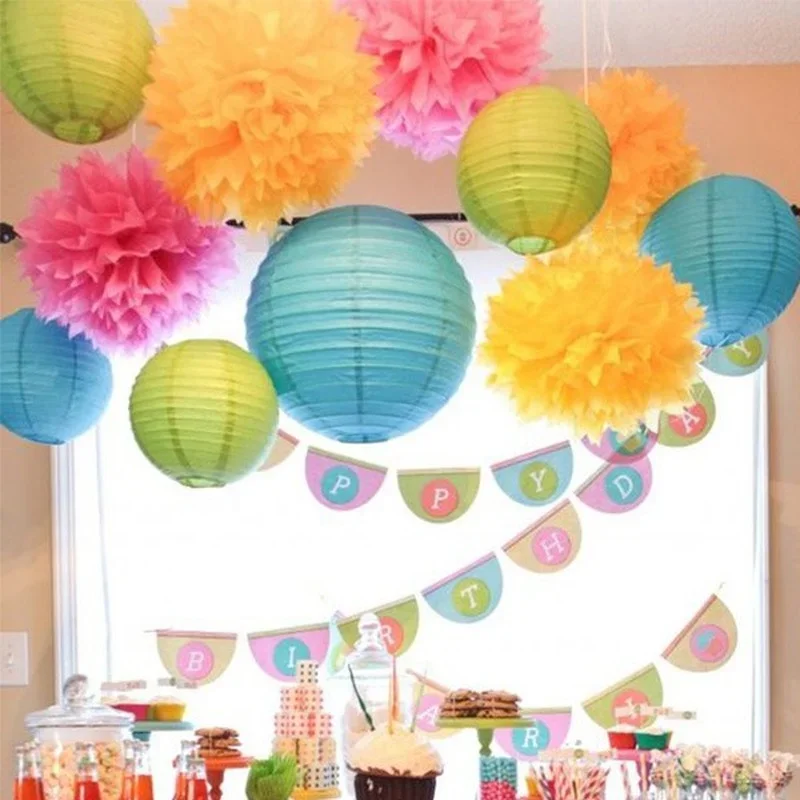 12inch 30cm 1PCS DIY Handmade Painting Chinese Paper Lantern Ball Wedding Christmas Event Party Round Paper lantern Decorations