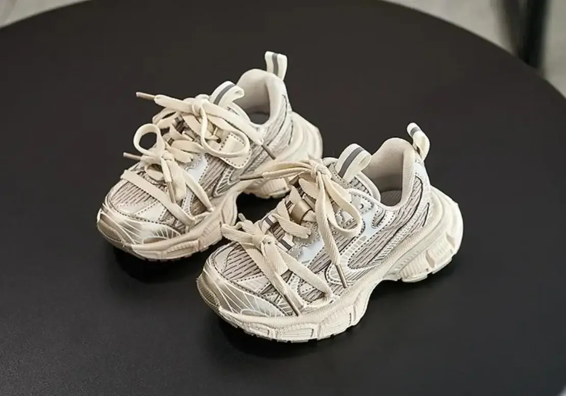 Description Picture 4 of itemKids Sneakers New 2024 Spring Summer Fashion Casual Sports Boys Girl Running Trainers Children Mesh Breathable Soft Sole Sneaker