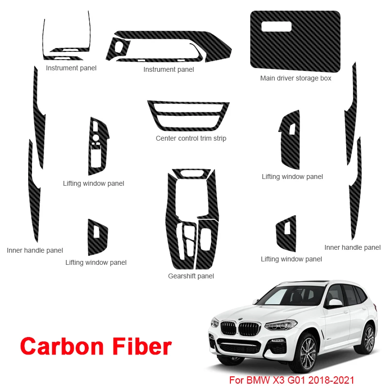 Auto Innen Aufkleber Für BMW X3 G01 2018-2025 Hebe Fenster Panel