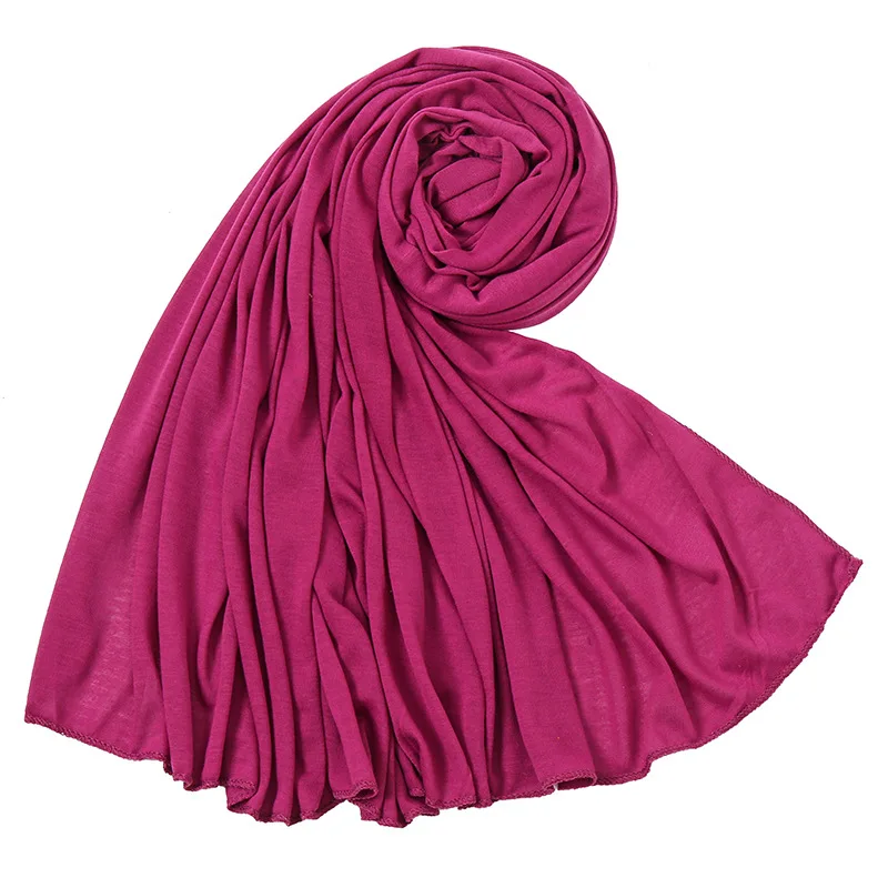 MODAL COTTON Lady Turban Head Wrap Hair Scarf Plain Color Long Breathable Head Band For Women head scarf female head wraps