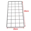 Home Wall Decoration DIY Art Iron Grid Decor Photo Frame Postcards Storage Wall Art Display Storage Rack Holder Shelf Organizer 5