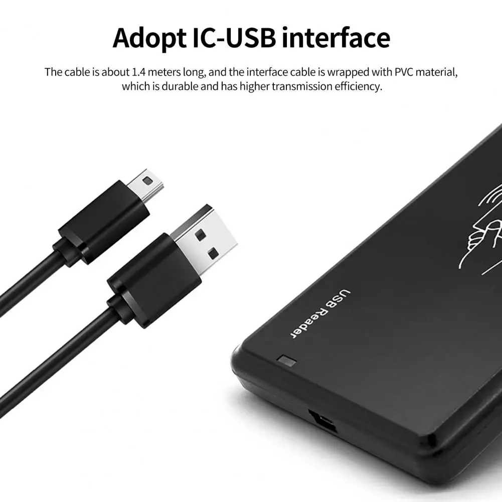 Professional Safe Efficient Intelligent IC-USB Card Reader for Hotel IC Chip Card Reader Smart IC Card Reader