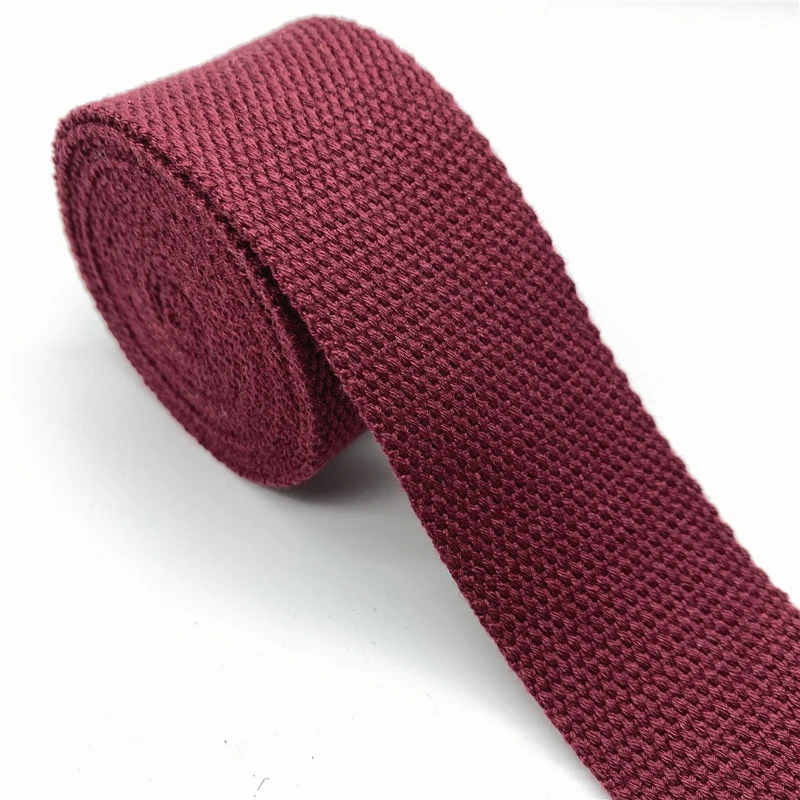 Cotton Webbing Strap Canvas Ribbon for DIY Crafts and Accessories (2 Yards)