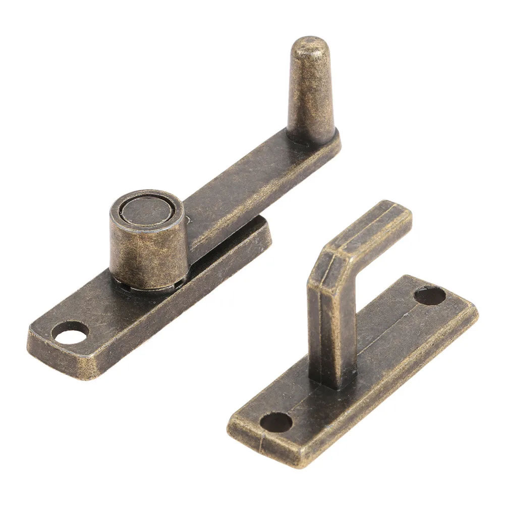 Jewelry box hasps decorative latches Vintage Hasps Iron Lock Catch Latches For Jewelry Box Buckle Suitcase Buckle Clip Clasp Wood Box Latch Decorative Door Latch