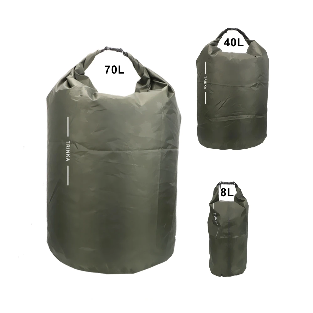 Dry Sack Pouch For Boating Kayaking Canoeing Floating 8L 40L 70L Waterproof Storage Bag Outdoor Traveling Carrying Bags Portable Dry Sack Pouch For Boating Kayaking Canoeing Floating 8L 40L 70L Waterproof Storage Bag Outdoor Traveling Carrying Bags Portable