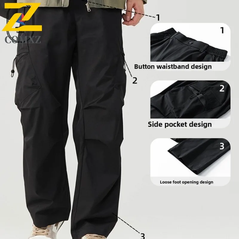 EIAO ​Men Softshell Hiking Pants Spring Summer Waterproof Anti-Wrinkle Mountain Style Outdoor Fishing Windproof Casual Trousers​