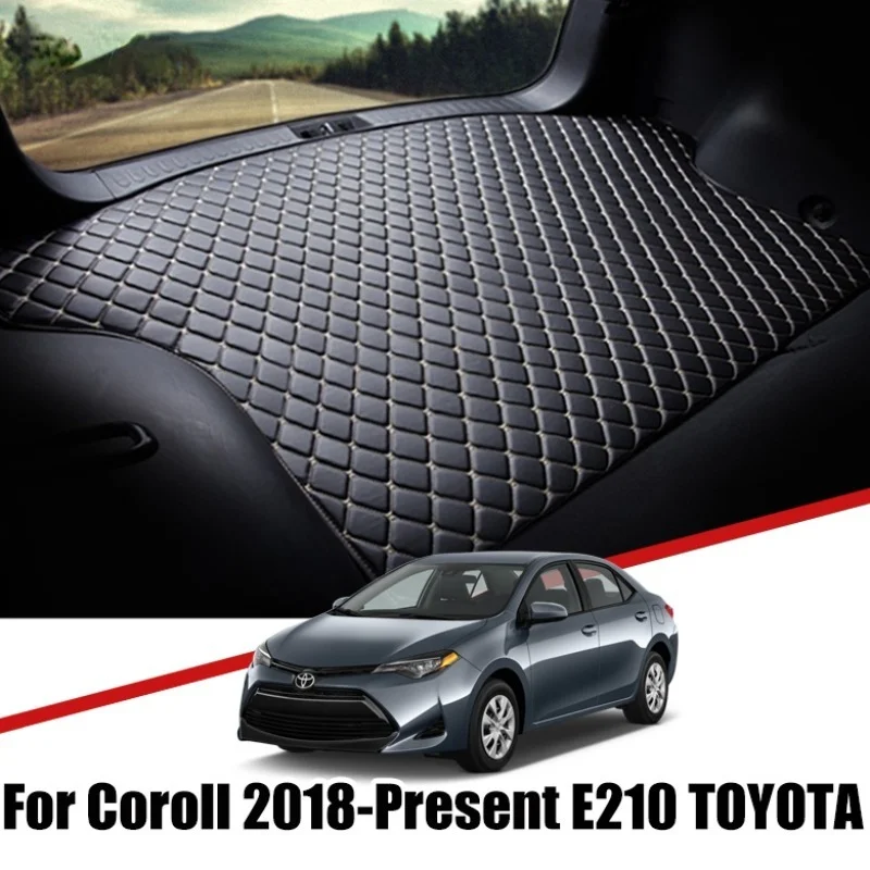 

Custom Car Trunk Leather Mats For Toyota Corolla E210 2018 2019 2020 2021 Waterproof Non-Slip Liner Tray Cargo Accessories