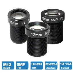 High - Resolution CCTV Camera Lens - Adjustable Aperture - 25mm lens