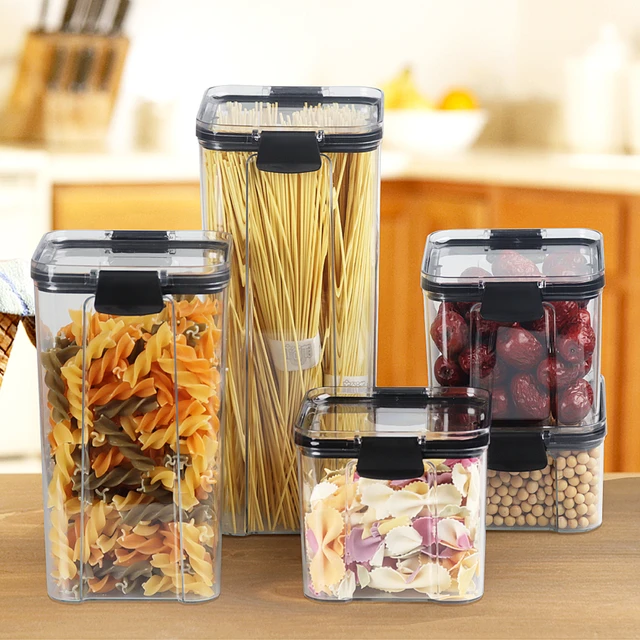 Organizers Storage Box Container Kitchen  Plastic Food Storage Container  Bamboo - Bottles,jars & Boxes - Aliexpress