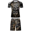 Cody Lundin Rashguard Tracksuits For Men’S Mma Kickboxing Club Fitness Workout Gym Muscle-Building Tight Fighting Sportswear Kit 2