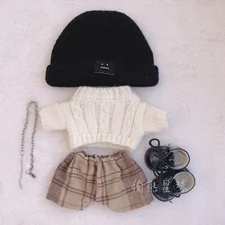 Artistic Style 20cm Doll Outfit with Camera Accessory - Cute Cotton Suit for Fat Body Dolls, Perfect Gift for Kids and Collectors (3)