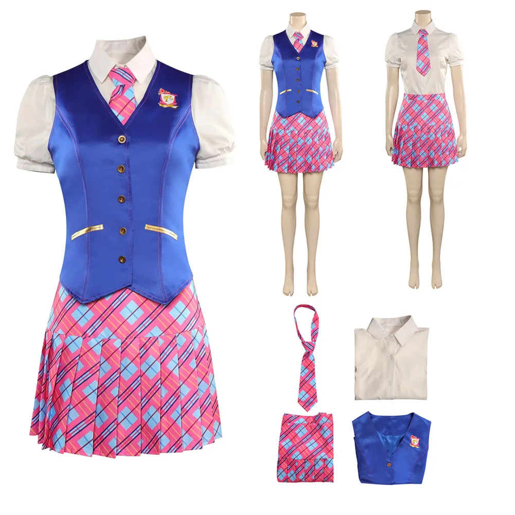 

Women Blair Cosplay Costume Fashion Female Girls Roleplay School Uniform Tops Skirts Ties Vest Halloween Party Disguise Suit