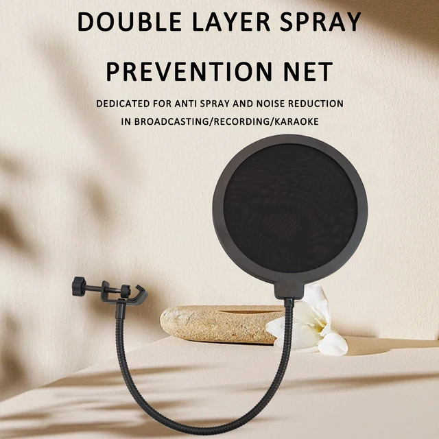 Microphone accessories Metal pop filter universal microphone windshield for studio recording condenser microphone 2