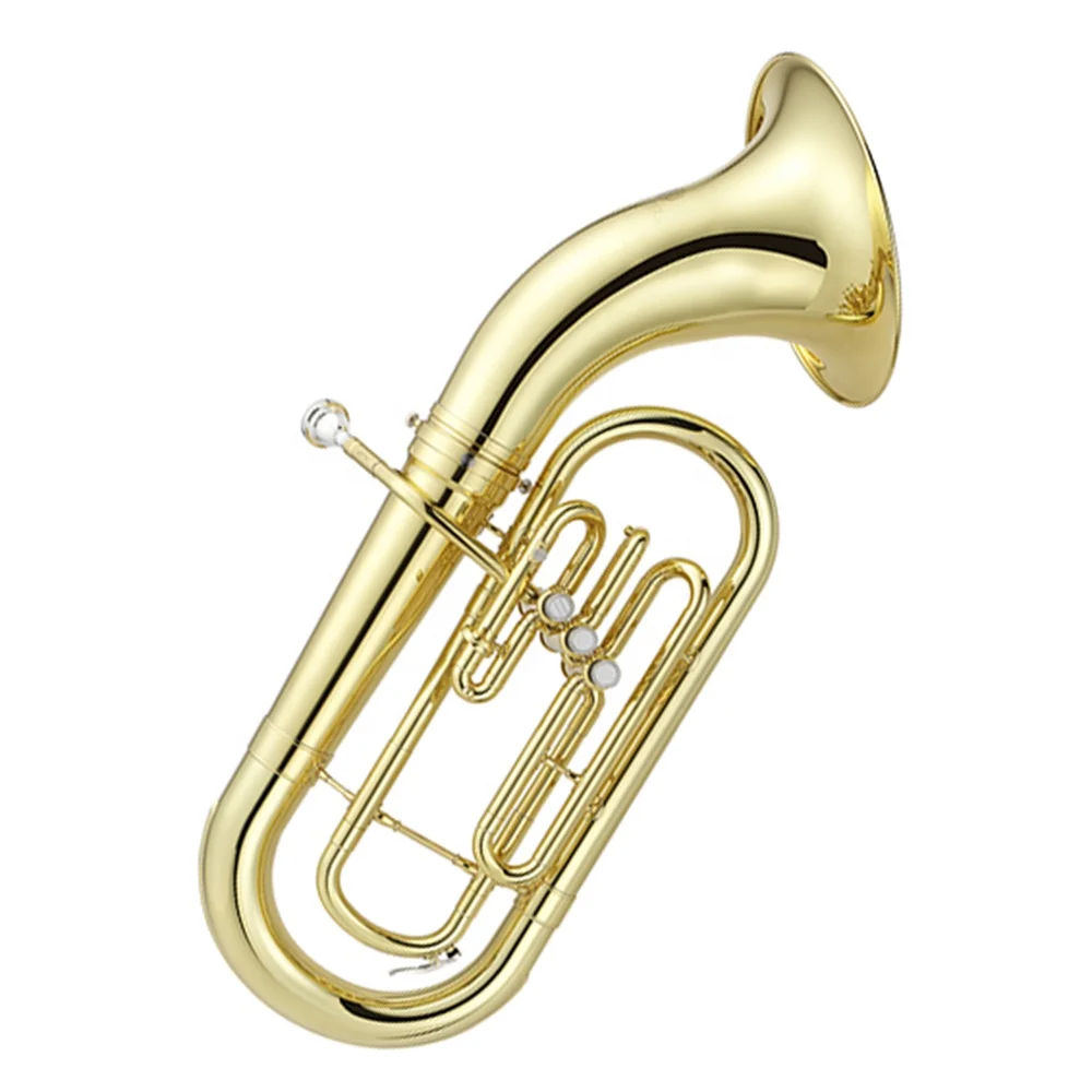 High Quality Gold Lacquer 3 Pistons Marching Instrument Euphonium JYMEP733