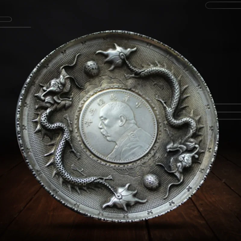 

Оптовая продажа с фабрики, пятилетняя Серебряная ретро-щетка для письма с трехмерным рисунком юаня, для мальчиков и девочек