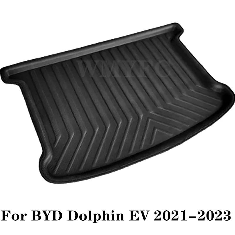 

Коврик для багажника автомобиля, материал EVA для BYD Dolphin EV2023 2022 2021, Легкая очистка автомобиля, задний грузовой поднос, коврик для багажника, задние прокладки, автомобильные аксессуары