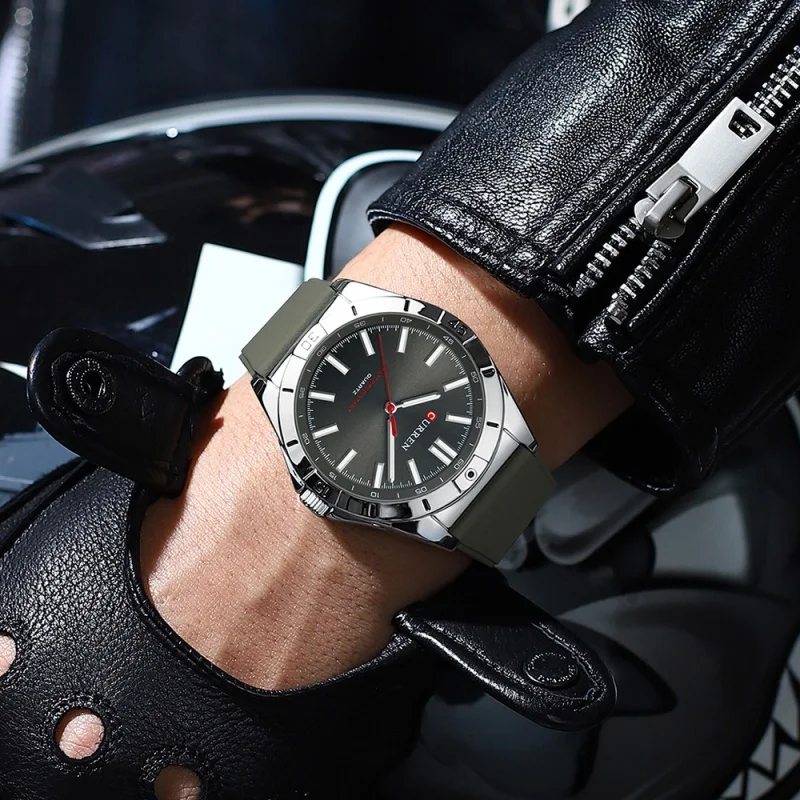 CURREN 8449 New Men's Fashion Quartz Watch Business Luminous Male Clock Waterproof Silicone Strap Casual Wristwatch reloj hombre 5