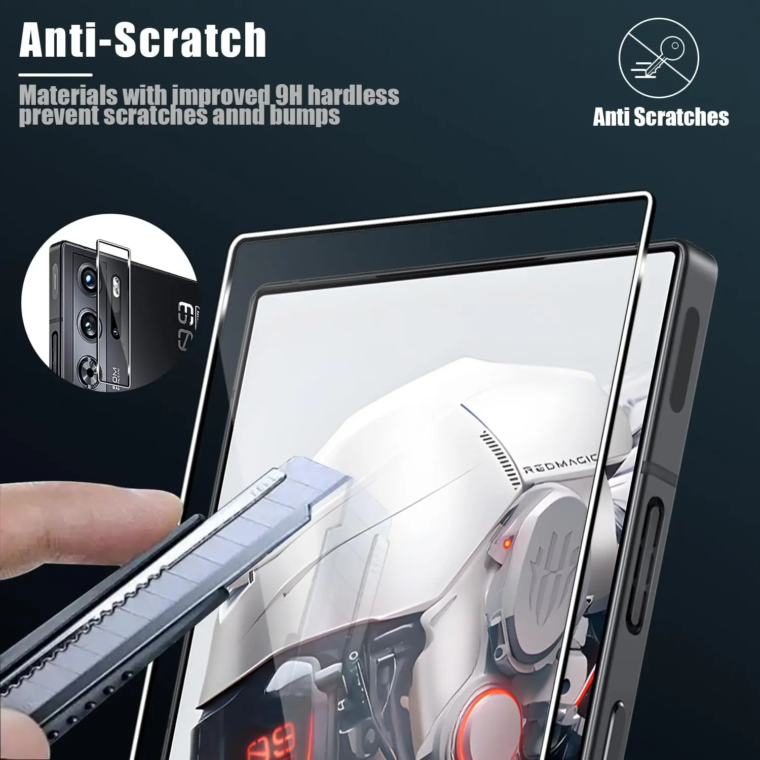 Premium Tempered Glass Screen Protector, 2/4 Pack