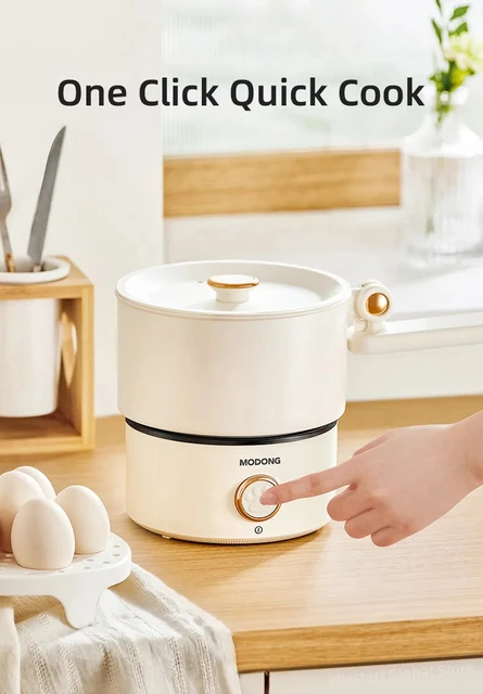 2L Split Electric Cooking Pot Portable Hot Pot Rice Cooker Non-stick  Multicooker Smart Electric Skillet Dormitory Pancake 750W