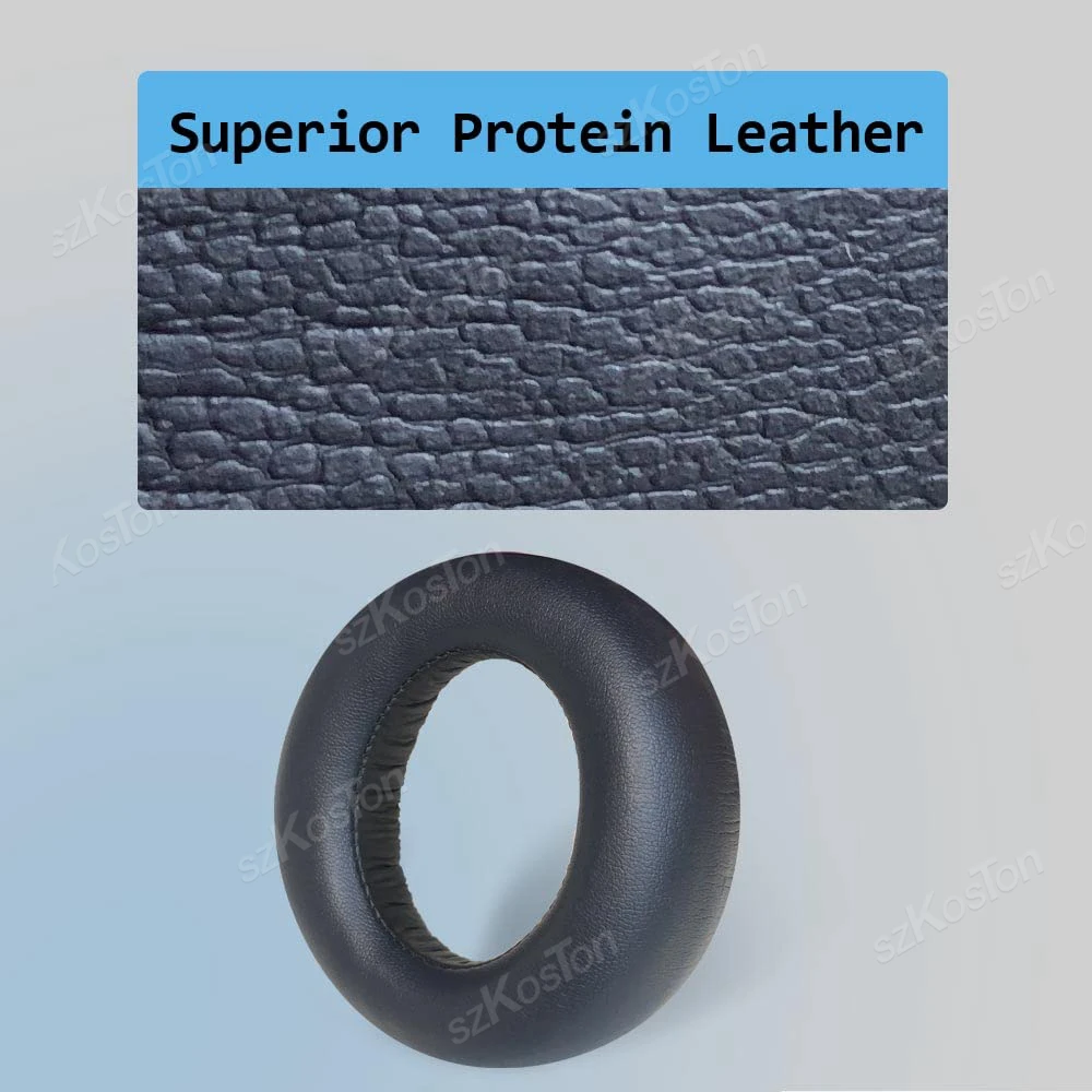 Premium Replacement Ear Pads - Soft Memory Foam Cushions with Protein Leather & Cooling Gel