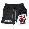Summer Breathable Two-In-One Men'S Compression Fitness Double-Layer Shorts Animation Quick-Drying Running Training Sports Shorts 4