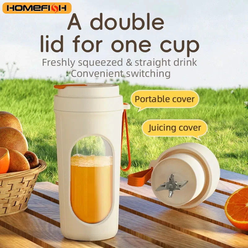 12 Blades Electric Portable Blender 350ML Juicer Fruit Mixers USB Rechargeable Smoothie Juicer Cup Squeezer Juice Maker 4