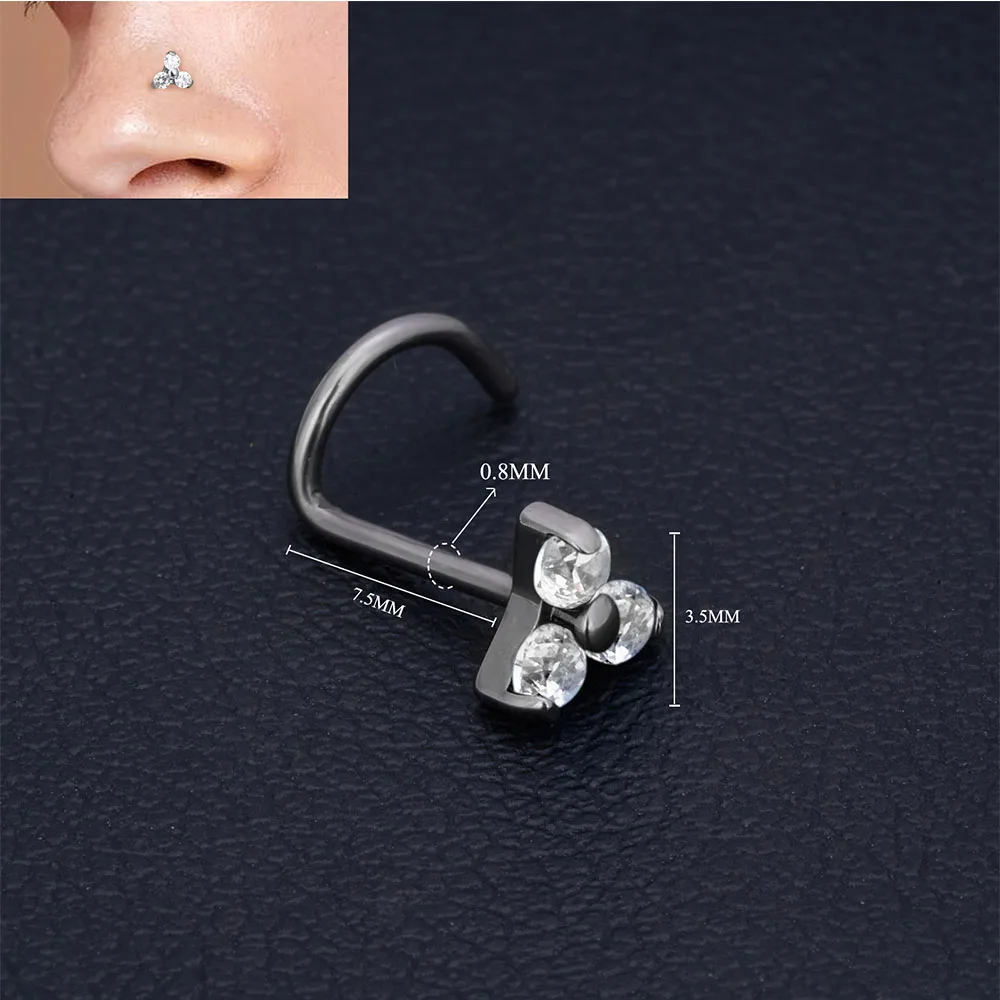 1/10PCS From Fine Inlaid Opal And Zircon G23 Titanium Body