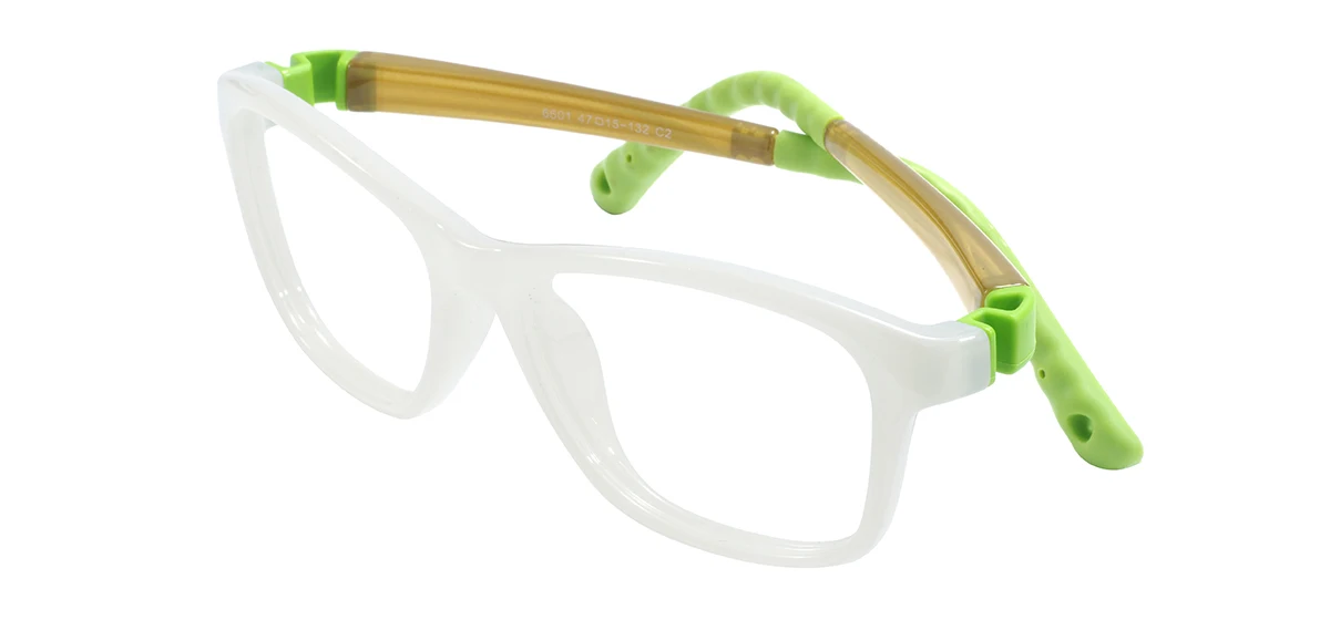 Silicone Flexible Square Blue Light Blocking Glasses For Kids